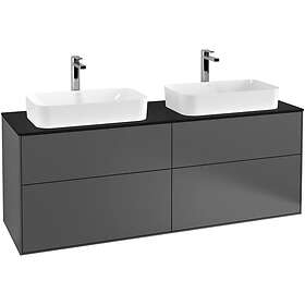 Villeroy & Boch Tvättställsskåp Finion med 4 Lådor och Bänkskiva för Två Fristående F31200GK