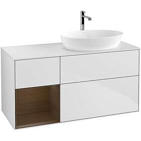 Villeroy & Boch Tvättställsskåp Finion med 3 Lådor Hylla och Bänkskiva för Ocentrerat från Artis Collaro GA41GNMT