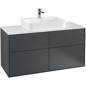 Villeroy & Boch Tvättställsskåp Finion med 4 Lådor och Bänkskiva för Ytmonterat G38100HG