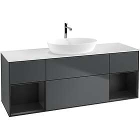 Villeroy & Boch Tvättställsskåp Finion med Två Hyllor och Bänkskiva för Fristående från Artis Collaro GD01PDHG