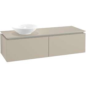 Villeroy & Boch Tvättställsskåp Legato Kompakt 1400 med 2 Lådor för Ocentrerat Ytmonterat B58700VK