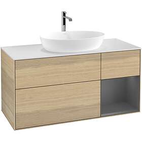 Villeroy & Boch Tvättställsskåp Finion med 3 Lådor Hylla och Bänkskiva för Fristående från Artis Collaro GA71GKPC
