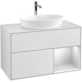 Villeroy & Boch Tvättställsskåp Finion med 2 Lådor Hylla och Bänkskiva för Fristående från Artis Collaro GA21MTMT