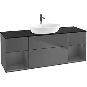 Villeroy & Boch Tvättställsskåp Finion med Två Hyllor och Bänkskiva för Fristående från Artis Collaro GD02GKGK