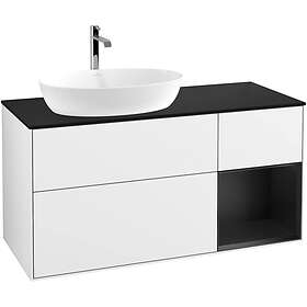 Villeroy & Boch Tvättställsskåp Finion med 3 Lådor Hylla och Bänkskiva för Ocentrerat från Artis Collaro G812PDGF