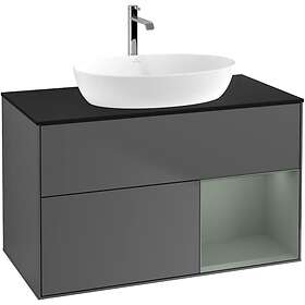 Villeroy & Boch Tvättställsskåp Finion med 2 Lådor Hylla och Bänkskiva för Fristående från Artis Collaro GA22GMGK