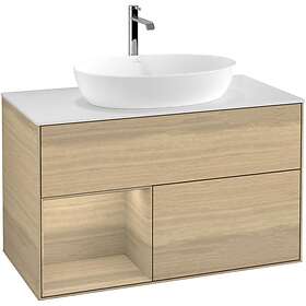 Villeroy & Boch Tvättställsskåp Finion med 2 Lådor Hylla och Bänkskiva för Fristående från Artis Collaro GA11PCPC