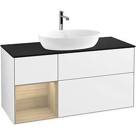 Villeroy & Boch Tvättställsskåp Finion med 3 Lådor Hylla och Bänkskiva för Fristående från Artis Collaro G822PCGF