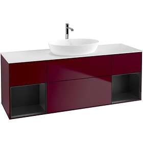 Villeroy & Boch Tvättställsskåp Finion med Två Hyllor och Bänkskiva för Fristående från Artis Collaro G861PDHB