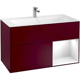 Villeroy & Boch Tvättställsskåp Finion med 2 Lådor och Hylla för Inbyggt F040GFH