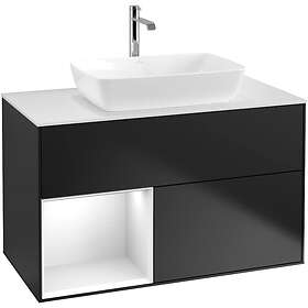 Villeroy & Boch Tvättställsskåp Finion med 2 Lådor Hylla och Bänkskiva för Fristående från Artis Collaro F771GFPD