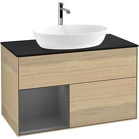 Villeroy & Boch Tvättställsskåp Finion med 2 Lådor Hylla och Bänkskiva för Fristående från Artis Collaro G772GKPC