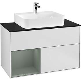 Villeroy & Boch Tvättställsskåp Finion med 2 Lådor Hylla och Bänkskiva för Centrerat G112GMMT