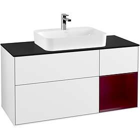 Villeroy & Boch Tvättställsskåp Finion med 3 Lådor Hylla och Bänkskiva för Ytmonterat G422HBGF