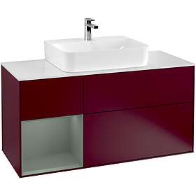 Villeroy & Boch Tvättställsskåp Finion med 3 Lådor Hylla och Bänkskiva för Centrerat F161GMHB