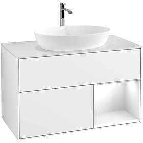 Villeroy & Boch Tvättställsskåp Finion med 2 Lådor Hylla och Bänkskiva för Fristående från Artis Collaro GA21GFGF