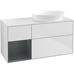 Villeroy & Boch Tvättställsskåp Finion med 3 Lådor Hylla och Bänkskiva för Ocentrerat från Artis Collaro FA41HGMT