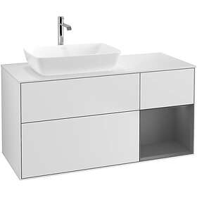 Villeroy & Boch Tvättställsskåp Finion med 3 Lådor Hylla och Bänkskiva för Ocentrerat från Artis Collaro F811GKMT