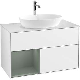 Villeroy & Boch Tvättställsskåp Finion med 2 Lådor Hylla och Bänkskiva för Fristående från Artis Collaro G771GMGF
