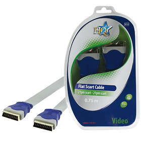 HQ Standard Flat Scart - Scart 0,75m