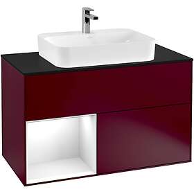 Villeroy & Boch Tvättställsskåp Finion med 2 Lådor Hylla och Bänkskiva för Ytmonterat F362GFHB