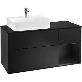 Villeroy & Boch Tvättställsskåp Finion med 3 Lådor Hylla och Bänkskiva för Ocentrerat G152PDPD
