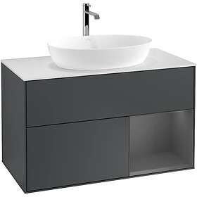 Villeroy & Boch Tvättställsskåp Finion med 2 Lådor Hylla och Bänkskiva för Fristående från Artis Collaro G781GKHG