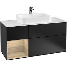Villeroy & Boch Tvättställsskåp Finion med 3 Lådor Hylla och Bänkskiva för Ytmonterat G411PCPD