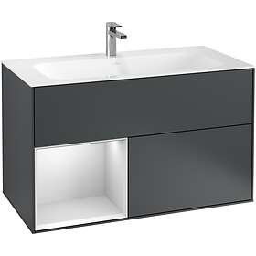 Villeroy & Boch Tvättställsskåp Finion med 2 Lådor och Hylla för Inbyggt F030MTHG