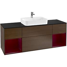 Villeroy & Boch Tvättställsskåp Finion med Två Hyllor och Bänkskiva för Ytmonterat G452HBGN
