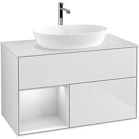 Villeroy & Boch Tvättställsskåp Finion med 2 Lådor Hylla och Bänkskiva för Fristående från Artis Collaro GA11MTMT