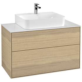 Villeroy & Boch Tvättställsskåp Finion med 2 Lådor och Bänkskiva för Centrerat F10100PC
