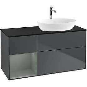 Villeroy & Boch Tvättställsskåp Finion med 3 Lådor Hylla och Bänkskiva för Ocentrerat från Artis Collaro GA42GMHG