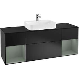 Villeroy & Boch Tvättställsskåp Finion med Två Hyllor och Bänkskiva för Ytmonterat G452GMPD