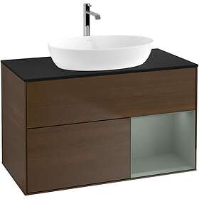 Villeroy & Boch Tvättställsskåp Finion med 2 Lådor Hylla och Bänkskiva för Fristående från Artis Collaro GA22GMGN