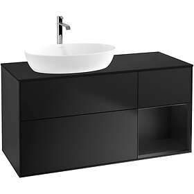 Villeroy & Boch Tvättställsskåp Finion med 3 Lådor Hylla och Bänkskiva för Ocentrerat från Artis Collaro G812PDPD
