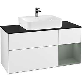 Villeroy & Boch Tvättställsskåp Finion med 3 Lådor Hylla och Bänkskiva för Centrerat F172GMGF