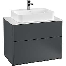 Villeroy & Boch Tvättställsskåp Finion med 2 Lådor och Bänkskiva för Ytmonterat G34100HG