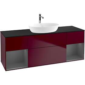 Villeroy & Boch Tvättställsskåp Finion med Två Hyllor och Bänkskiva för Fristående från Artis Collaro GD02GKHB