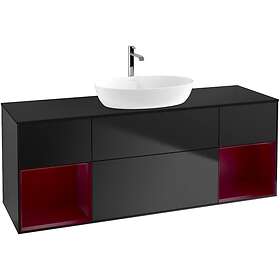Villeroy & Boch Tvättställsskåp Finion med Två Hyllor och Bänkskiva för Fristående från Artis Collaro G862HBPD