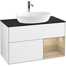 Villeroy & Boch Tvättställsskåp Finion med 2 Lådor Hylla och Bänkskiva för Fristående från Artis Collaro GA22PCGF