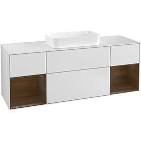 Villeroy & Boch Tvättställsskåp Finion med Två Hyllor och Bänkskiva för Fristående F331GNMT