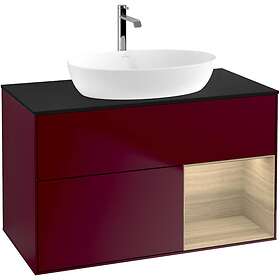 Villeroy & Boch Tvättställsskåp Finion med 2 Lådor Hylla och Bänkskiva för Fristående från Artis Collaro GA22PCHB