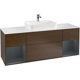 Villeroy & Boch Tvättställsskåp Finion med Två Hyllor och Bänkskiva för Ytmonterat G451HGGN