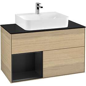 Villeroy & Boch Tvättställsskåp Finion med 2 Lådor Hylla och Bänkskiva för Centrerat G112PDPC