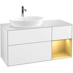 Villeroy & Boch Tvättställsskåp Finion med 3 Lådor Hylla och Bänkskiva för Ocentrerat från Artis Collaro G811HFGF