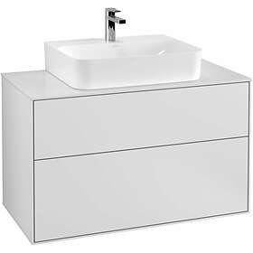 Villeroy & Boch Tvättställsskåp Finion med 2 Lådor och Bänkskiva för Centrerat G10100HG