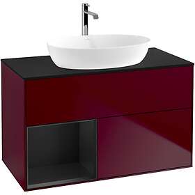 Villeroy & Boch Tvättställsskåp Finion med 2 Lådor Hylla och Bänkskiva för Fristående från Artis Collaro GA12PDHB