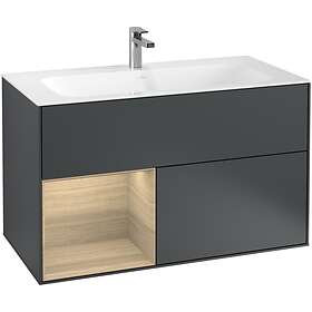 Villeroy & Boch Tvättställsskåp Finion med 2 Lådor och Hylla för Inbyggt F030PCHG