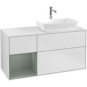 Villeroy & Boch Tvättställsskåp Finion med 3 Lådor Hylla och Bänkskiva för Ocentrerat från Artis Collaro F801GMMT